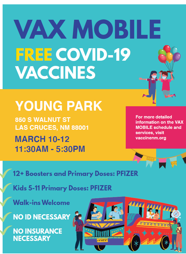 Vax Mobile Returns to Doña Ana County Tombaugh Elementary School