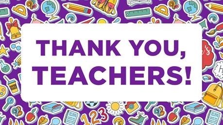 Thank you, teachers 