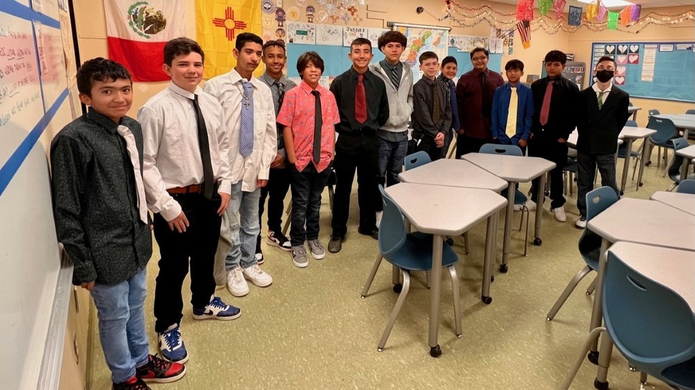 Boys to Men: Zia Middle School Soccer Team Learns the Value of a Shirt and Tie 
