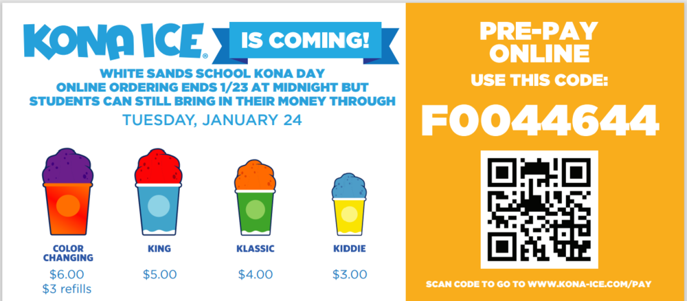 Celebrate 100 days of school with Kona Ice