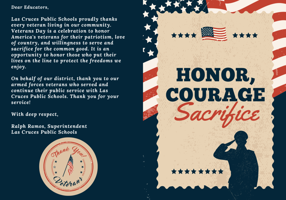 Las Cruces Public Schools proudly thanks our veterans!