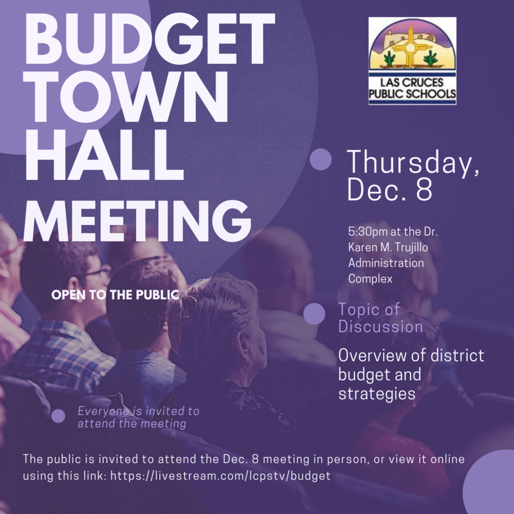 District Hosts Budget Town Hall Meeting— Funding priorities, public input discussed at public forum