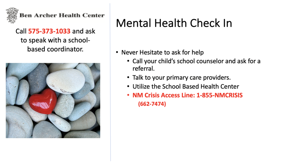 Mental Health Check In