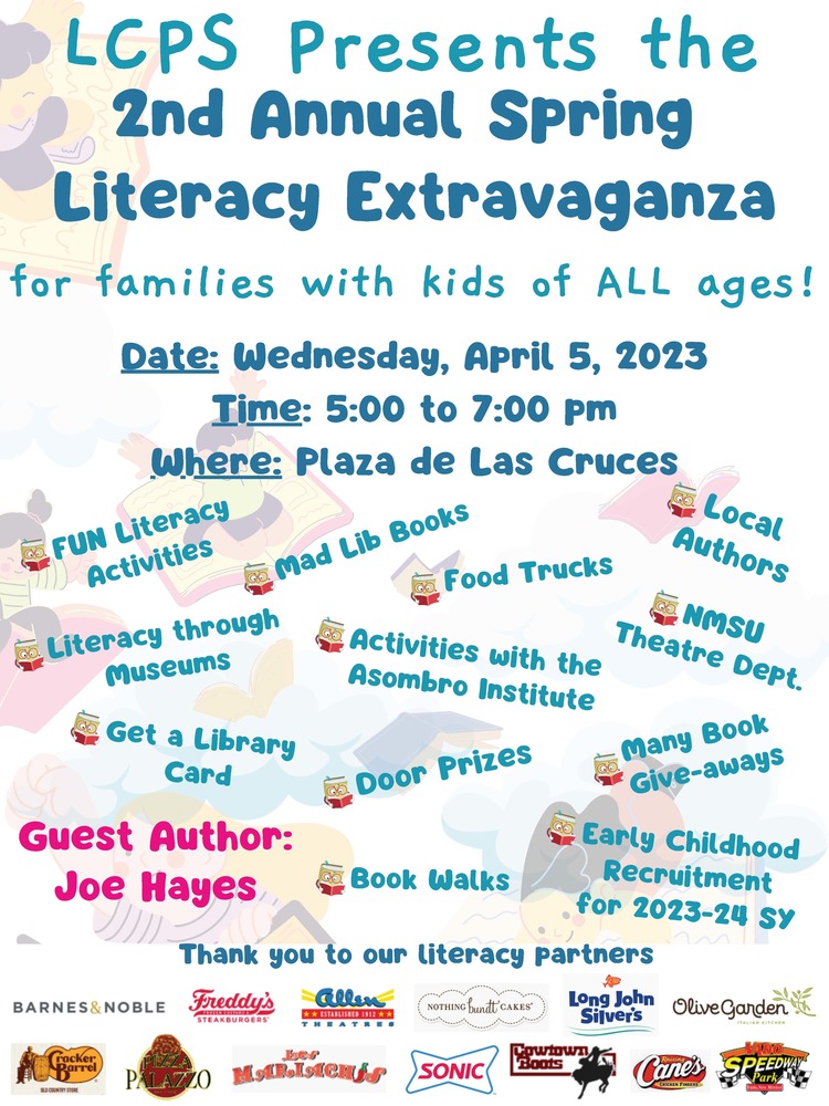 LCPS Presents the 2nd Annual Spring Literacy Extravaganza