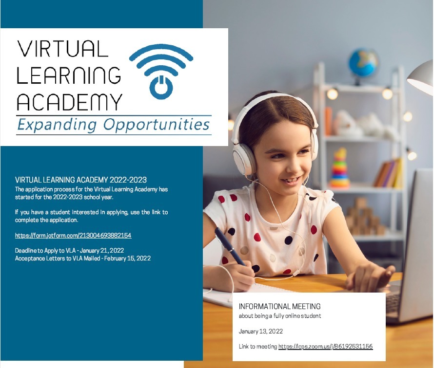 Virtual Learning Academy K-12 for the 22-23 School Year 