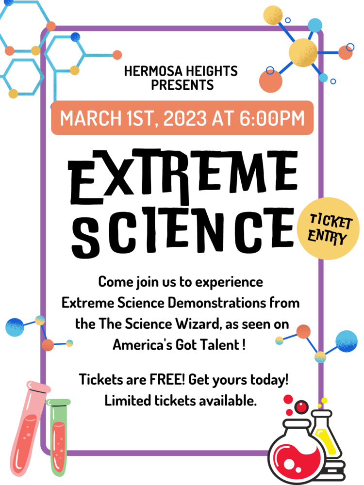 The Science Wizard, as seen on America’s Got Talent will visit Hermosa Heights