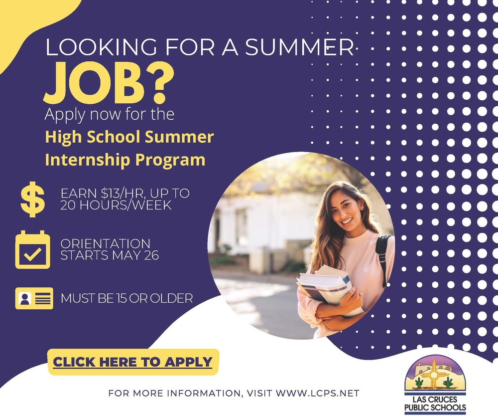 LCPS students 15 and older can earn up to $2,600 this summer with a paid internship
