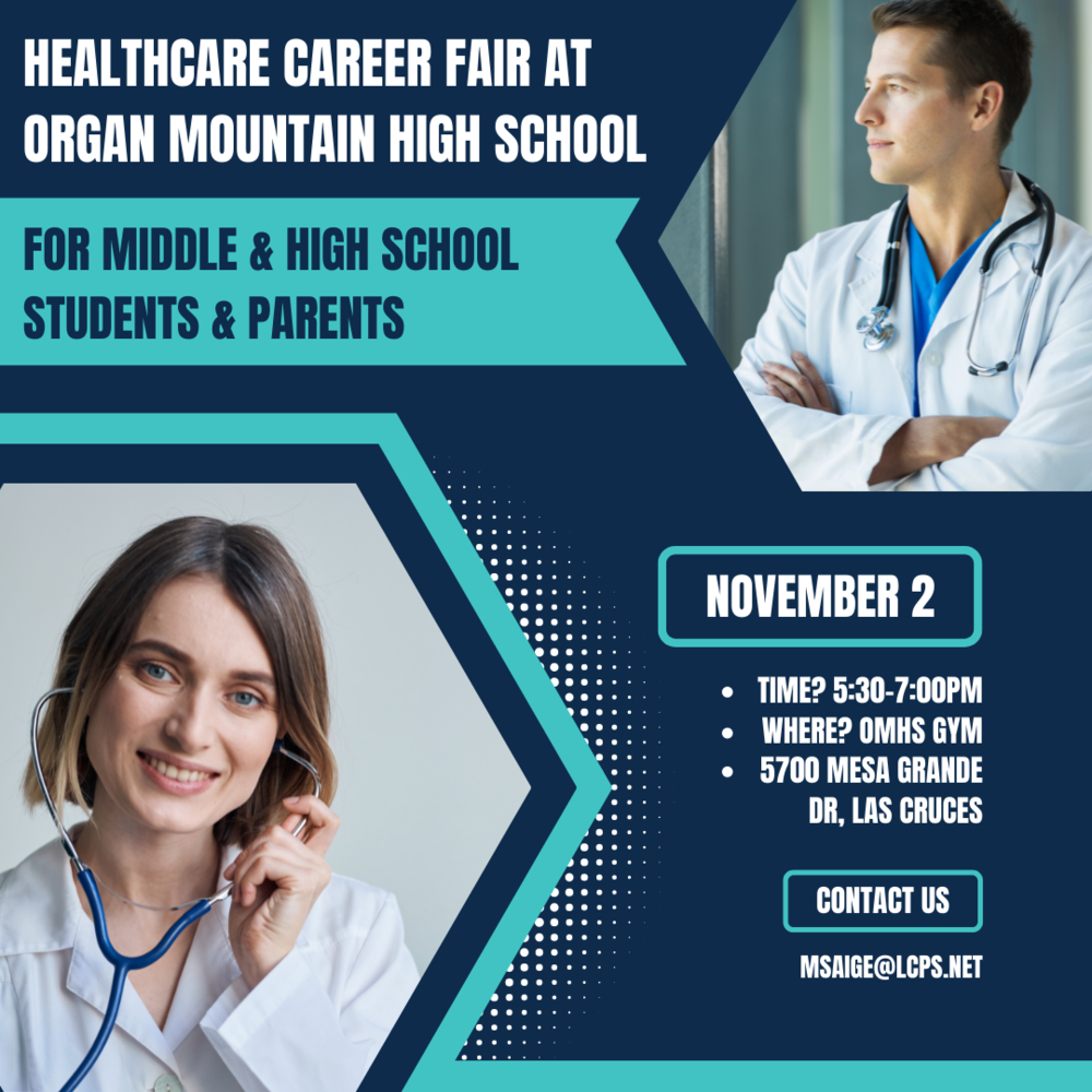 Healthcare Career Fair at Organ Mountain High School