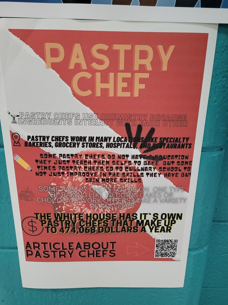 Student Created Infographic about Pastry Chefs
