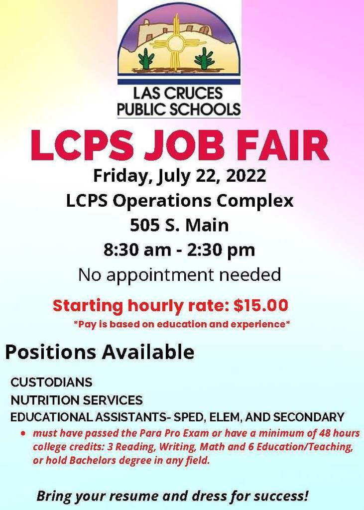 LCPS Job Fair Classified Staff 