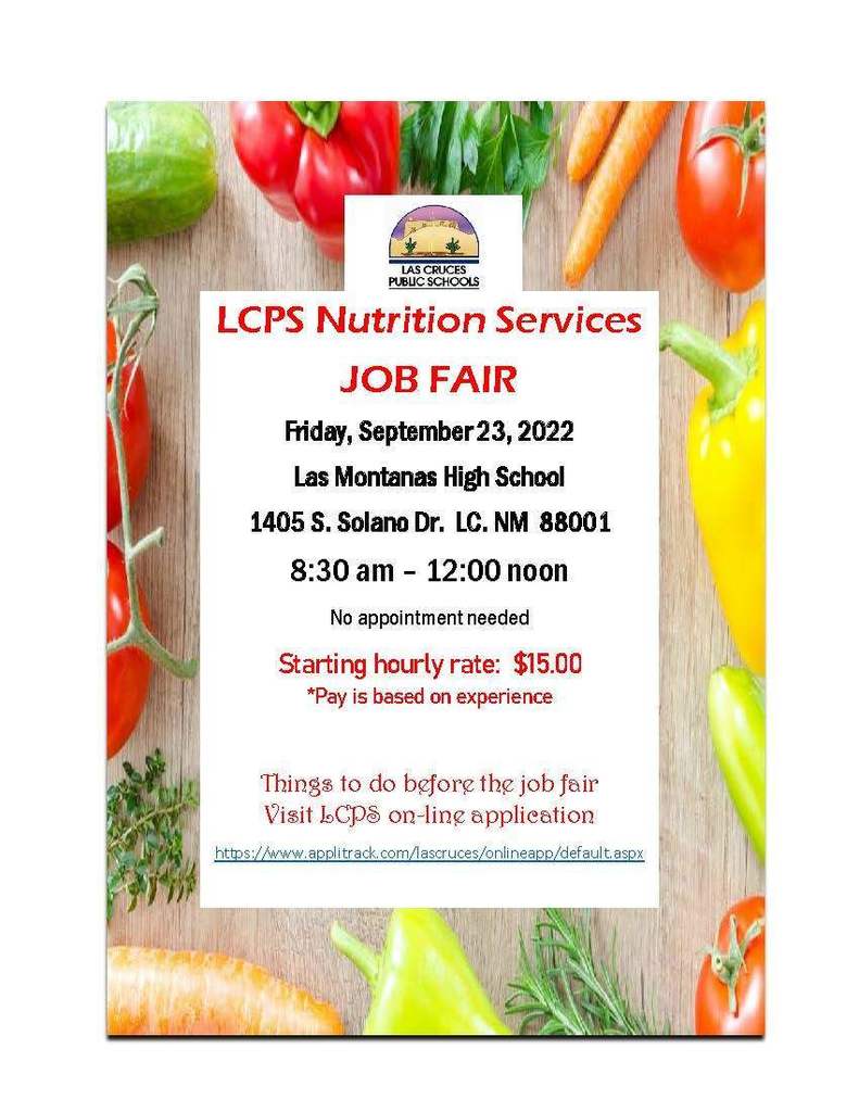 Job Fair Nutrition Services 