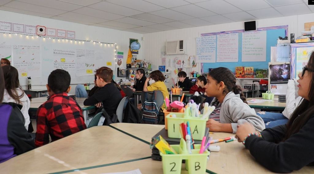 5th graders at Monte Vista Elementary School presented a bill they drafted with N.M. Sen. Bill Soules during legislative session 