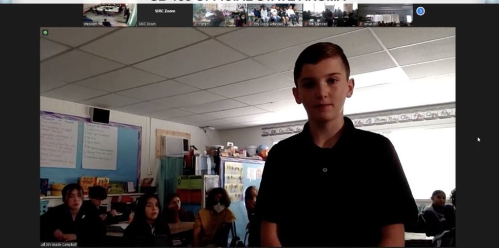 5th graders at Monte Vista Elementary School presented a bill they drafted with N.M. Sen. Bill Soules during legislative session