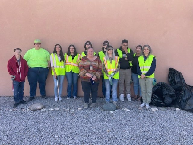 RGPI students are working hard today cleaning up the Town of Mesilla. Thank you Dorothy Sellars for helping us arrange a prom venue in exchange. We love our community partners!