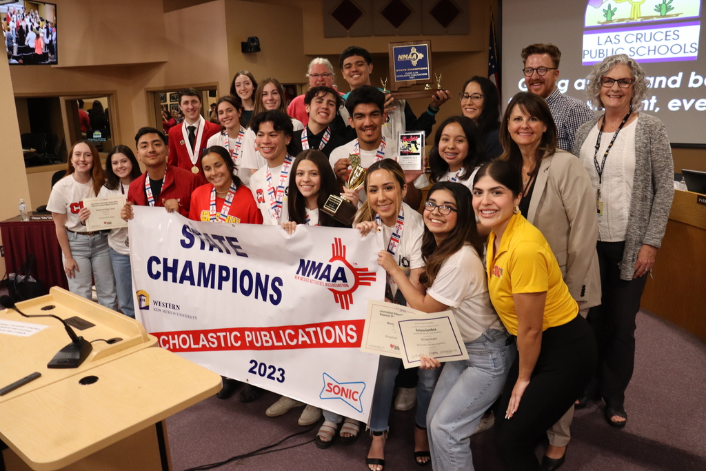 A big shout out to the Centennial NM Scholastic Press Association Journalism Champions and Skills USA State Champions! Centennial media was recognized for taking home several awards including the National Broadcast Award. Way to go, teams!