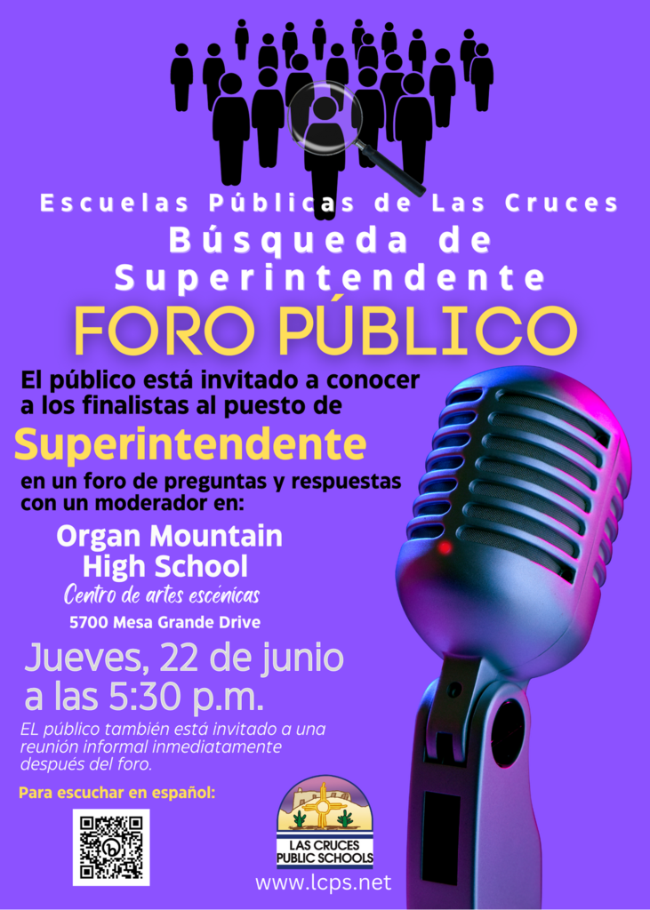 Foro público de búsqueda del superintendente
