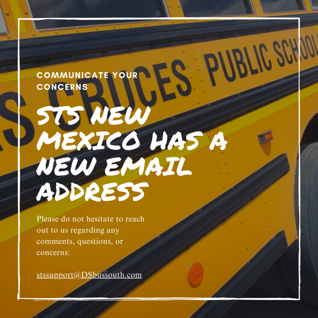 STS of New Mexico has a new email address