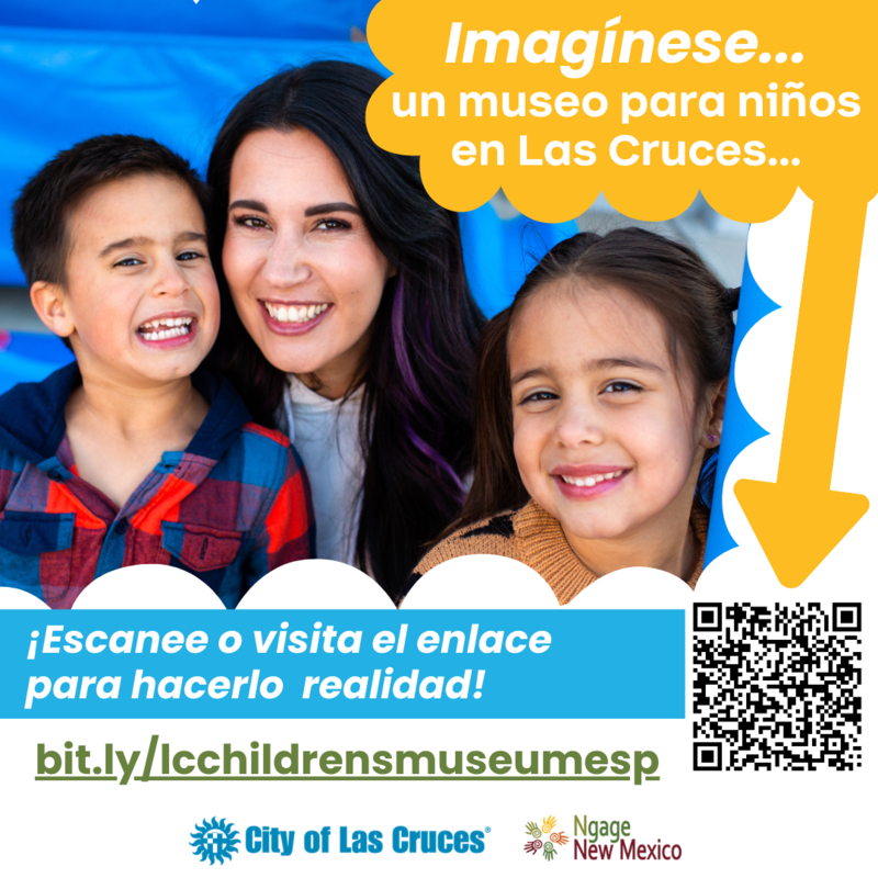 Ngage NM y Success Partnership se han asociado con la ciudad de Las Cruces para realizar una encuesta de estudio de viabilidad sobre un museo para niños de ladrillo y mortero en Las Cruces.