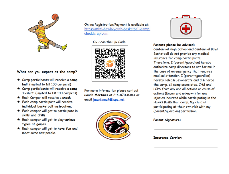 Mini Hawk Youth Camp Conlee Elementary School